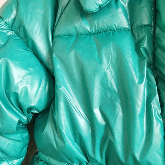 A New Day Jade Green Puffer Jacket Coat, Sz M - Picture 3 of 14